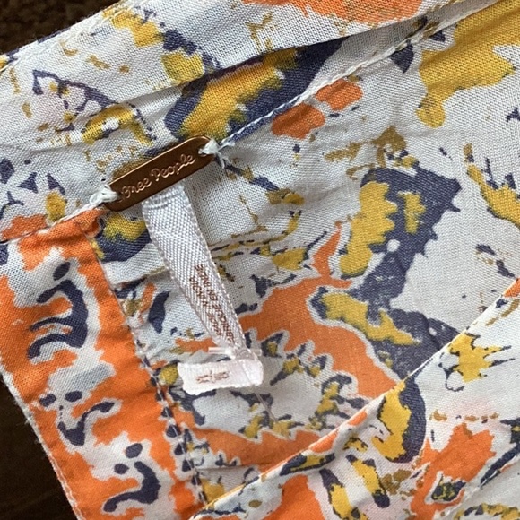 NWT Free People Sun Print Cut Out Dress Size Medium - Picture 6 of 11